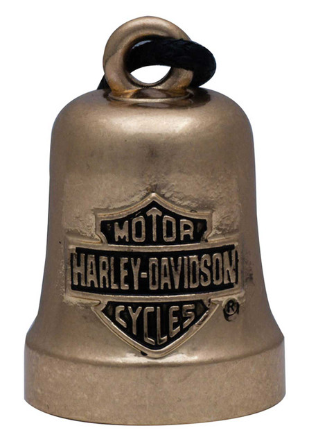 Harley-Davidson Motorcycle H-D Bar & Shield Eagle Ride Bell - Brass Tone - Wisconsin Harley-Davidson