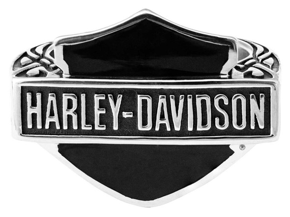 Harley-Davidson Men's Celtic Large Enamel Bar & Shield Signet Ring - Silver - Wisconsin Harley-Davidson