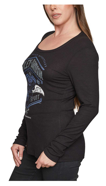 Harley-Davidson® Women's Embellished Speed Power Long Sleeve Shirt