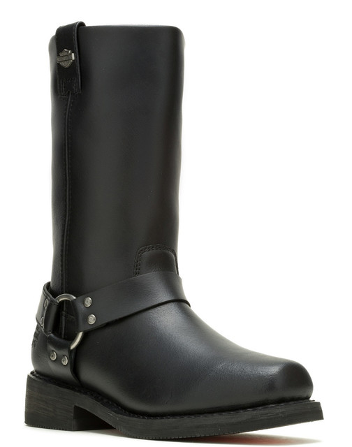 Harley-Davidson Men's Hustin Ride 11" WP Black Leather Motorcycle Boots, D96314 - Wisconsin Harley-Davidson