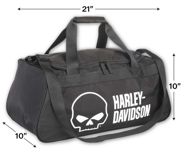 Harley-Davidson® Willie G Skull Logo Duffel Bag w/ Side Shoe