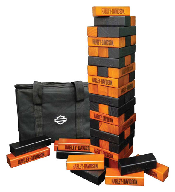 Harley-Davidson XL Tower Stacker, Durable & Water-Resistant Hardwood, 2 ft. - Wisconsin Harley-Davidson