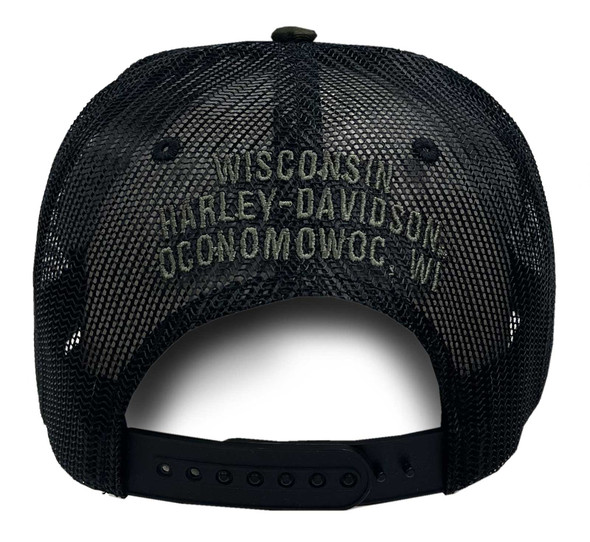 Harley-Davidson® Men's Sharpness Snapback Mesh Trucker Hat