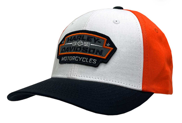 Harley-Davidson Men's Bulkhead Adjustable Snapback Colorblocked Baseball Cap - Wisconsin Harley-Davidson