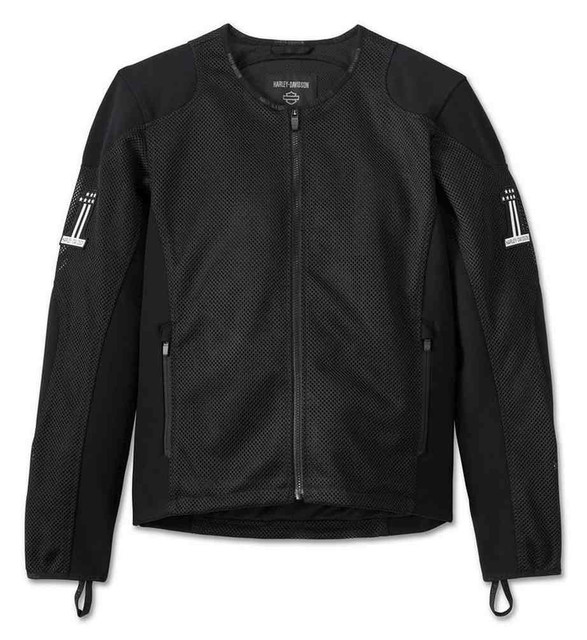 Harley-Davidson Men's H-D #1 Shield Riding Mesh Jacket - Black 98185-24VM - Wisconsin Harley-Davidson