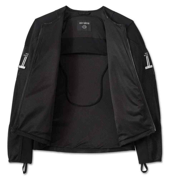 Harley-Davidson ジャケット XL ブラック/ベージュ Harley-Davidson® Men's H-D #1 Shield Riding Mesh Jacket - Black