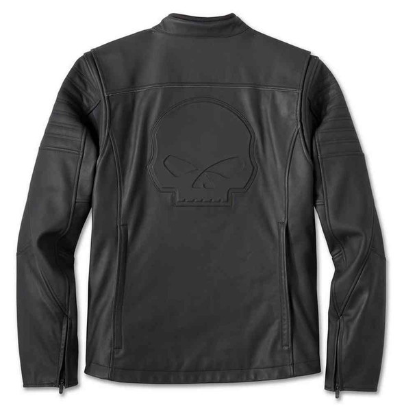 Harley-Davidson® Men's Willie G Skull Graphic Leather Riding