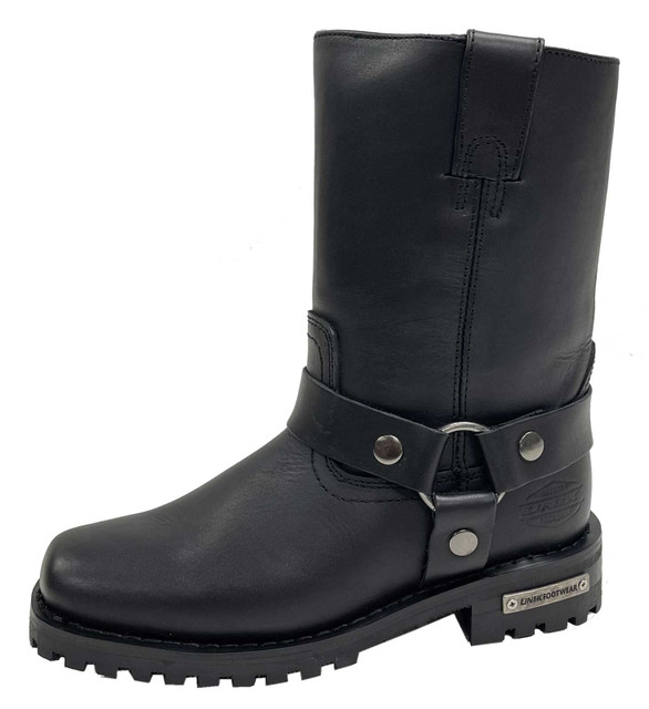 Unik Women's Premium Cowhide Leather Motorcycle Boots - Black