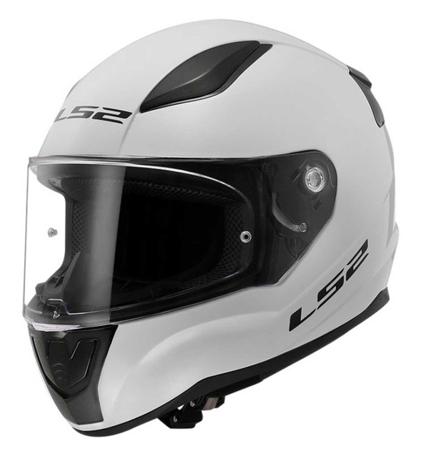 LS2 Helmets Rapid II Solid Full Face Vented Motorcycle Helmet – Gloss White - Wisconsin Harley-Davidson