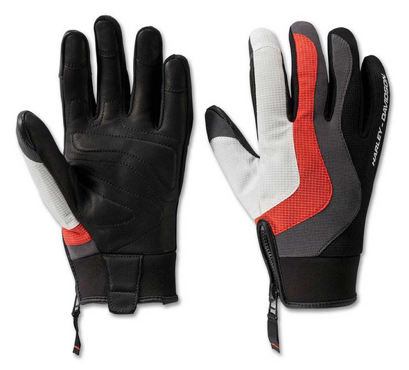 Harley-Davidson Men's Dyna Knit Full-Finger Riding Gloves, Black 98172-24VM - Wisconsin Harley-Davidson