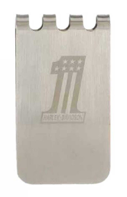 Harley-Davidson Men's #1 Metal Money Clip/Bottle Opener - Brushed Nickel - Wisconsin Harley-Davidson