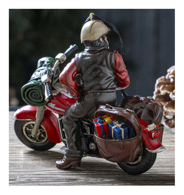 ハーレーダビッドソン サンタクロース 置物 Harley-Davidson® 2024 Sculpted Biker Santa Holiday Ornament