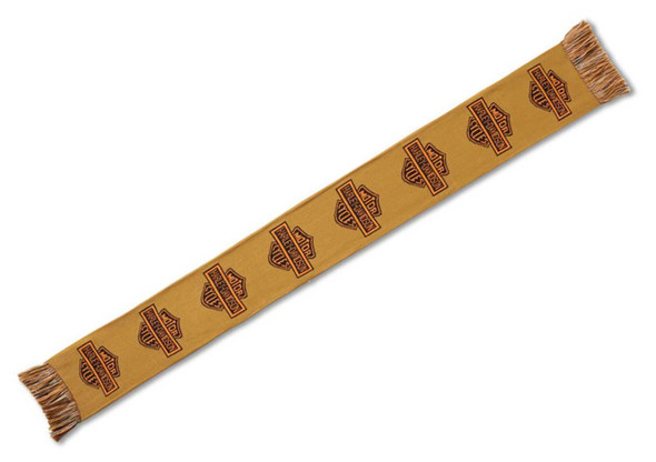 Harley-Davidson® Men's Striker Bar & Shield Winter Scarf – Toffee