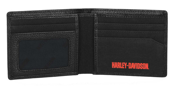 Harley-Davidson® Men's Boxed Leather Billfold Wallet & Key Fob Set
