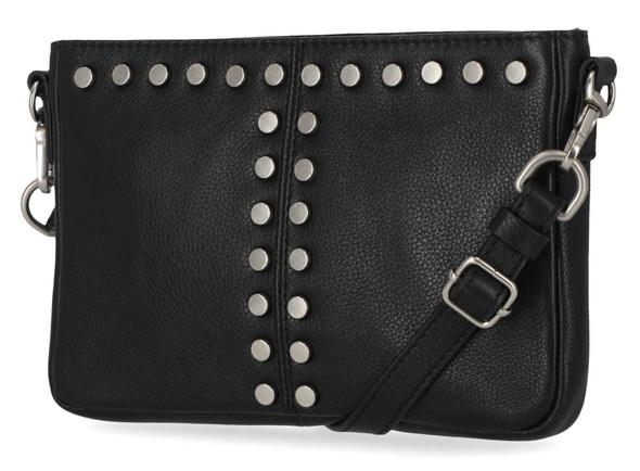 Harley-Davidson® Women's Studded Pebble Leather Crossbody Hip Bag
