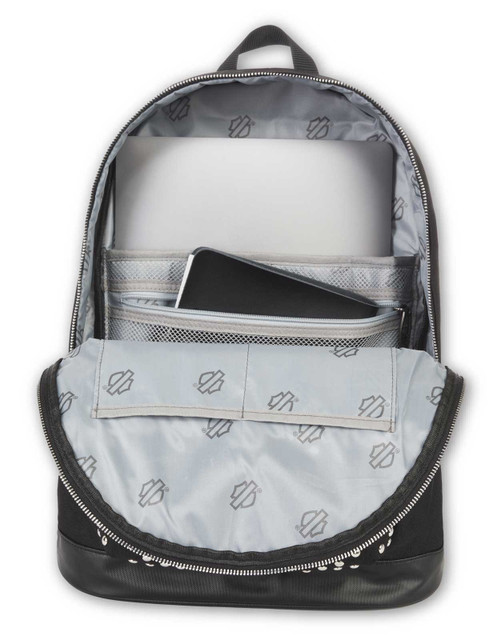 Harley-Davidson® Women's Classic Studded Backpack, 3D Embroidered