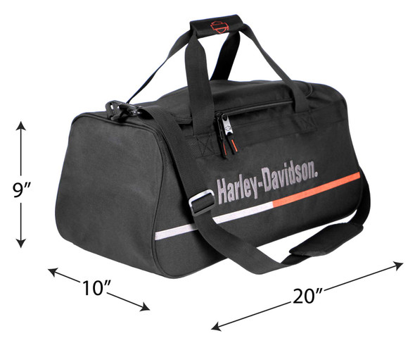 Harley-Davidson® Embroidered H-D Logo Zipper Rugged Graphic Duffel