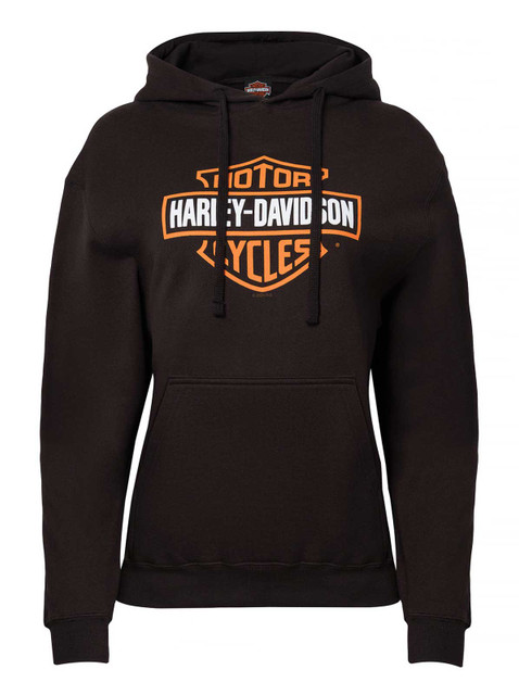 Harley-Davidson Women's Classic Bar & Shield Logo Pullover Hoodie, Black - Wisconsin Harley-Davidson