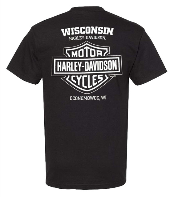 Harley-Davidson® Men's RWB #1 Logo Short Sleeve Crew-Neck T-Shirt