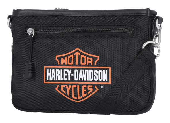 【ブラック】Harley-Davidson ショルダーバッグ Harley-Davidson Canvas Crossbody Purse Shoulder Bag