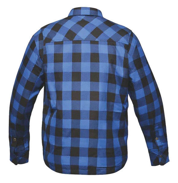 Derringer Men's Armored Zip & Snap Plaid Flannel Shirt Jacket