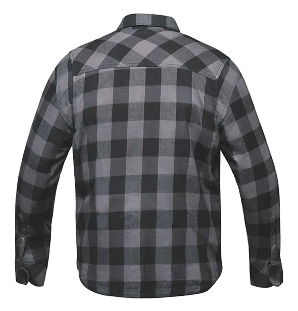 Derringer Men's Armored Zip & Snap Plaid Flannel Shirt Jacket
