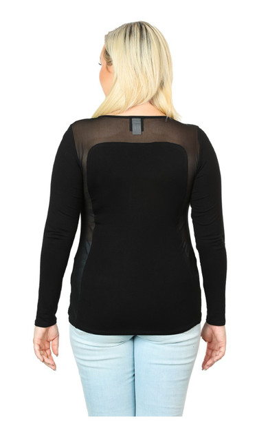 Harley-Davidson® Women's Aggressive Logo Mesh Detail Long Sleeve T