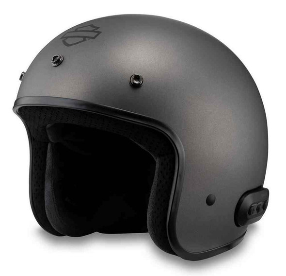 Harley-Davidson® Men's Fury N04 Bluetooth 3/4 Helmet, Matte Silver