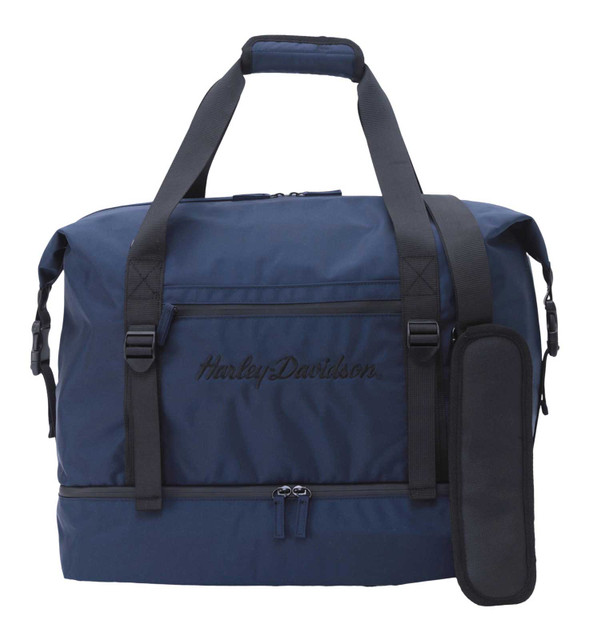 Harley-Davidson Women's Black Opal Weekender/Overnight Duffel Bag, Peacoat Blue - Wisconsin Harley-Davidson