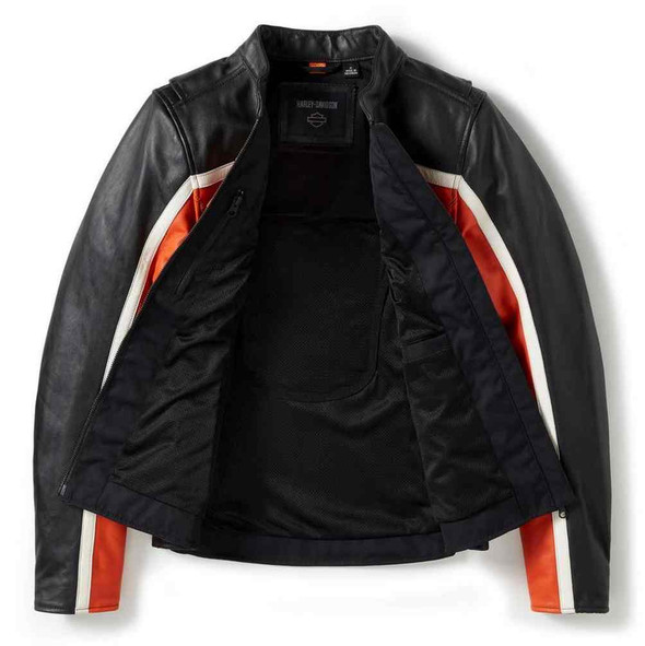 Harley-Davidson® Women's Trenton Leather Riding Jacket, Black