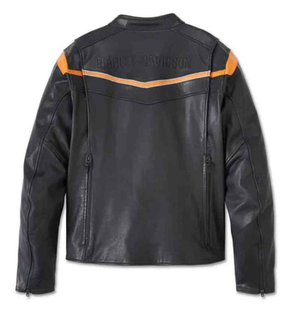 Harley-Davidson® Men's Capitol Triple Vent Leather Riding Jacket