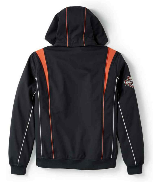 Harley-Davidson® Men's Idyll Windproof Soft Shell Jacket, Black