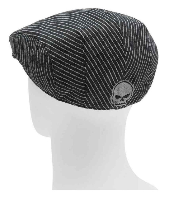 Harley-Davidson® Men's Willie G Skull Engineer Ivy Cap, Black