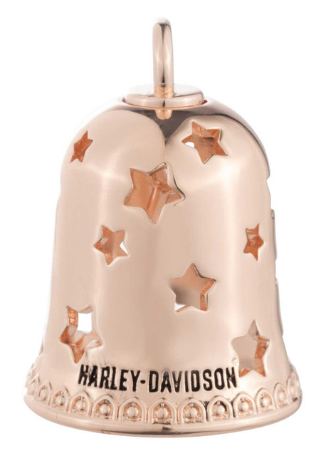 Harley-Davidson Star Cut-Out H-D Script Ride Bell, Rose Gold Finish - Wisconsin Harley-Davidson
