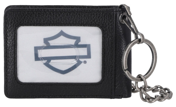 Harley-Davidson® Men's Bar & Shield Rubber Patch Bi-Fold Leather