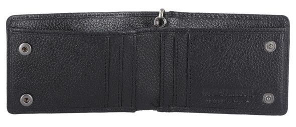 Harley-Davidson® Men's Bar & Shield Rubber Patch Bi-Fold Leather