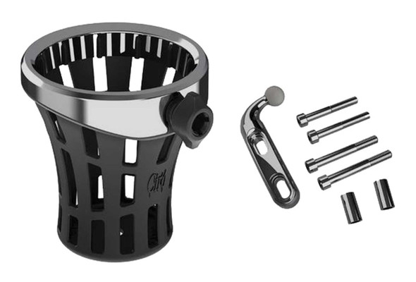 Gen 2 Drink Holder w/ Perch Mount, Weatherproof & Fade Resistant - Wisconsin Harley-Davidson