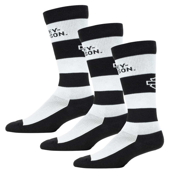 Harley-Davidson Men's Striped Compression Moisture Wicking Socks, 3 Pairs - Wisconsin Harley-Davidson