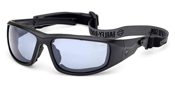 Harley-Davidson Men's HDMC Light-Adjusting Sunglasses w/ Headstrap, Shiny Black - Wisconsin Harley-Davidson