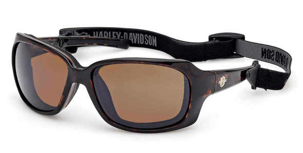 Harley-Davidson Women's Fire Bird Sunglasses w/ Headstrap, Shiny Tortoise - Wisconsin Harley-Davidson