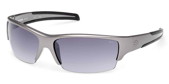 Harley-Davidson Men's B&S Blaze Sunglasses, Pearlized Gray Frames/Smoke Lens - Wisconsin Harley-Davidson