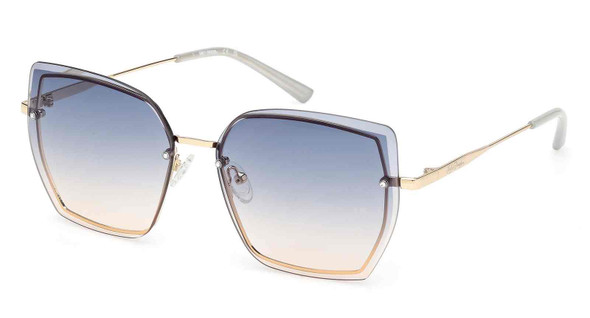 Harley-Davidson Women's Geometric Shape Sunglasses, Silver Frame/Gradient Lens - Wisconsin Harley-Davidson