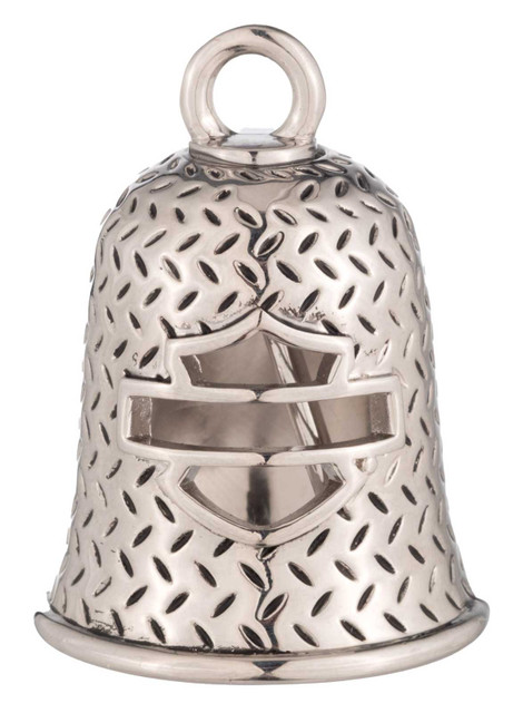 Harley-Davidson Cutout Bar & Shield Logo Ride Bell, Silver Finish - Wisconsin Harley-Davidson