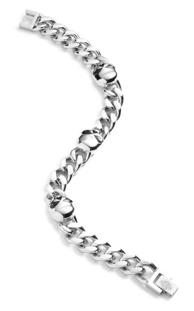 Harley-Davidson® Men's 9 in. Willie G Skull Curb Chain Bracelet