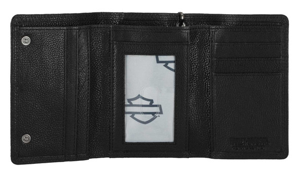 Harley-Davidson® Men's Skull Embossed Medium Biker Chain Leather