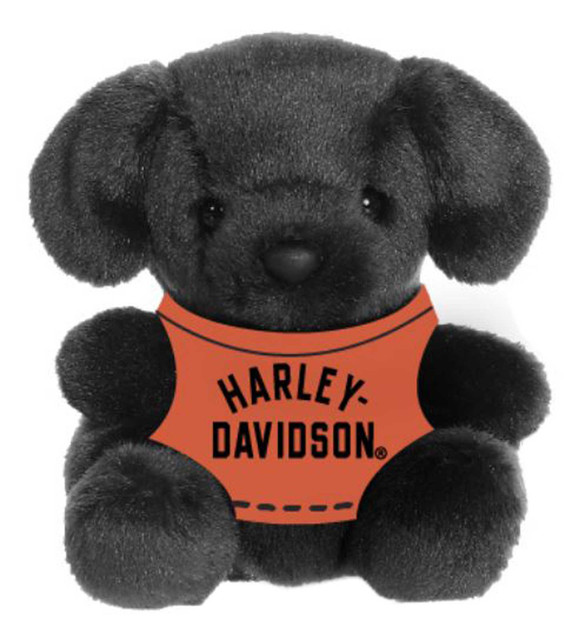 Harley-Davidson Toddler 'Bean' Beanie Bag Dog Plush Animal, Black - Wisconsin Harley-Davidson