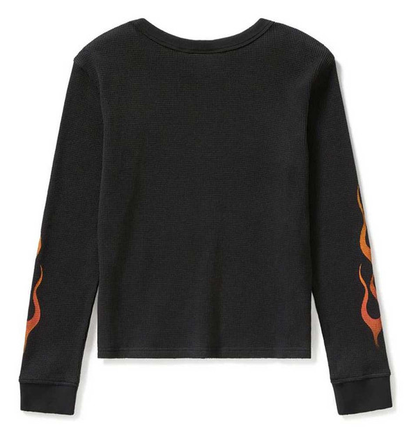 Harley-Davidson® Women's Vintage Flames Knit Long Sleeve Top