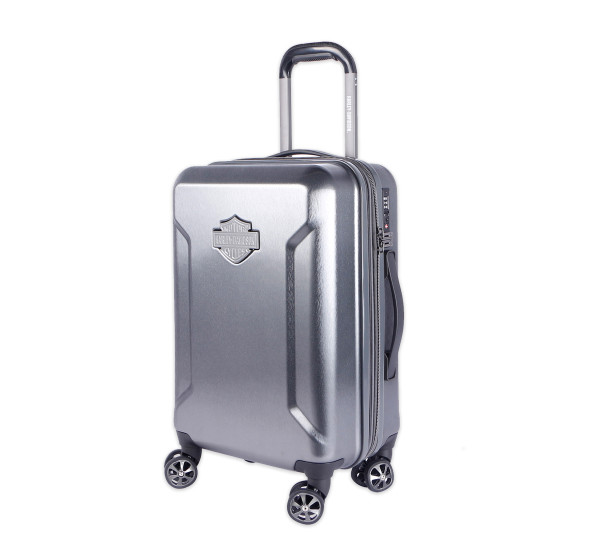 Harley-Davidson Touring Hard Sided Expandable Wheeling Luggage, Graphite - Wisconsin Harley-Davidson