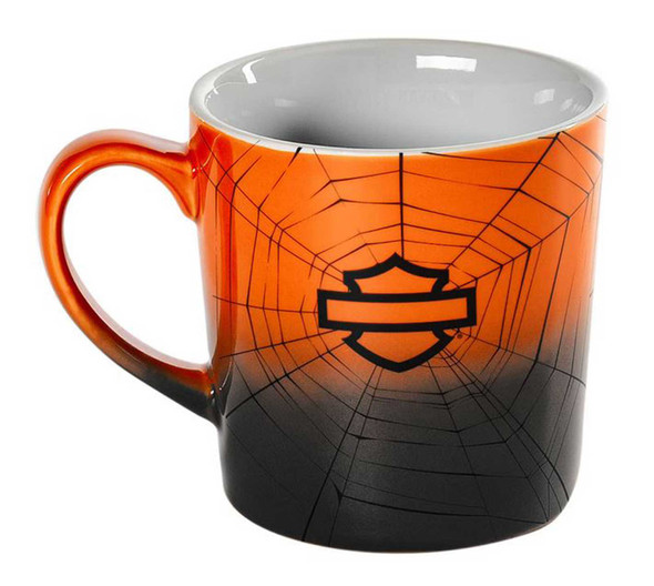Harley-Davidson® Open Bar & Shield Halloween Web Ceramic Mug