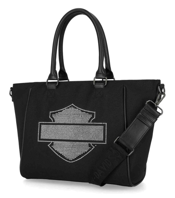 Harley-Davidson® Women's Open Bar & Shield Rhinestone Satchel
